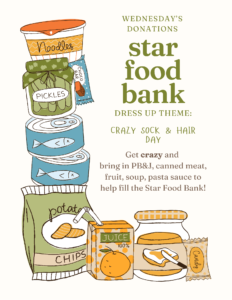 Star food bank Wednesday