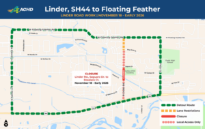 Linder Detour Map